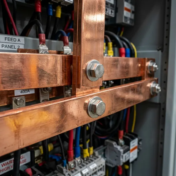 Copper plated bus bars and electrical components at Platinex Industries Nashik